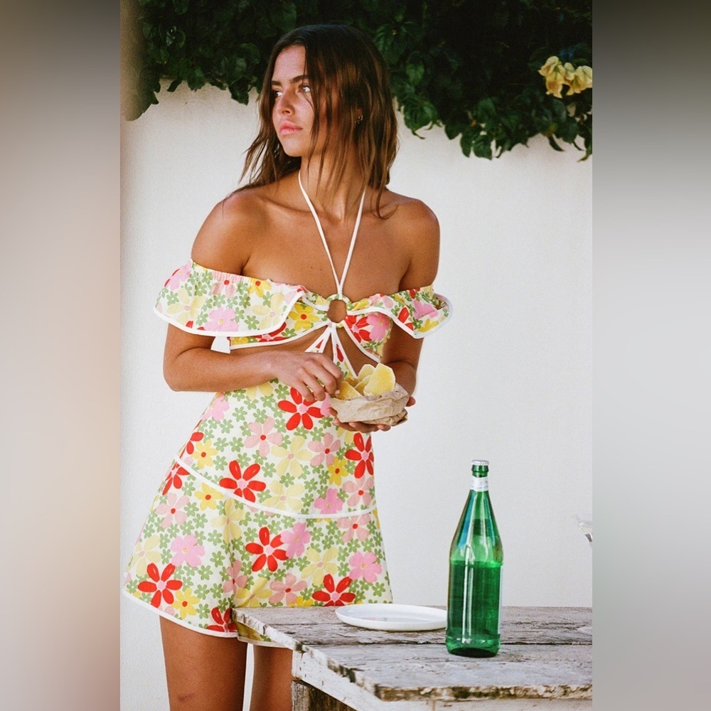 NWT SABO Delaware Floral Design Cutout Dress size 10 US